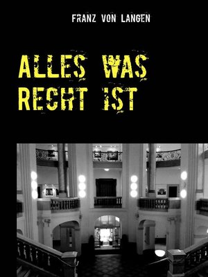 cover image of Alles was Recht ist